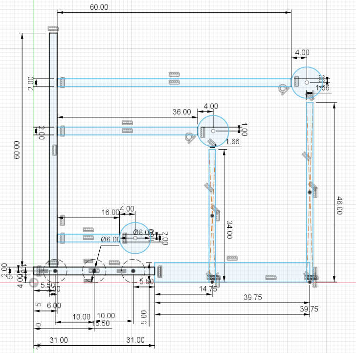 Crayola CAD of Telescope arm on an elevator on Day 1