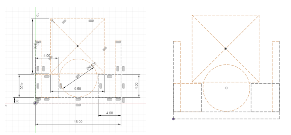 Crayola CAD of Linear Actuator Claw on Day 1